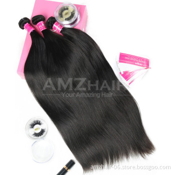 Long Inch Straight Human Hair Weave Bundles Vendor Wholesale Double Drawn Cambodian Cuticle Aligned Virgin Remy Hair Extensions